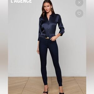 L’Agence Marguerite Dark Blue Skinny Jeans
